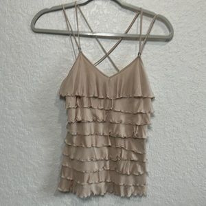 Express ruffle tank top